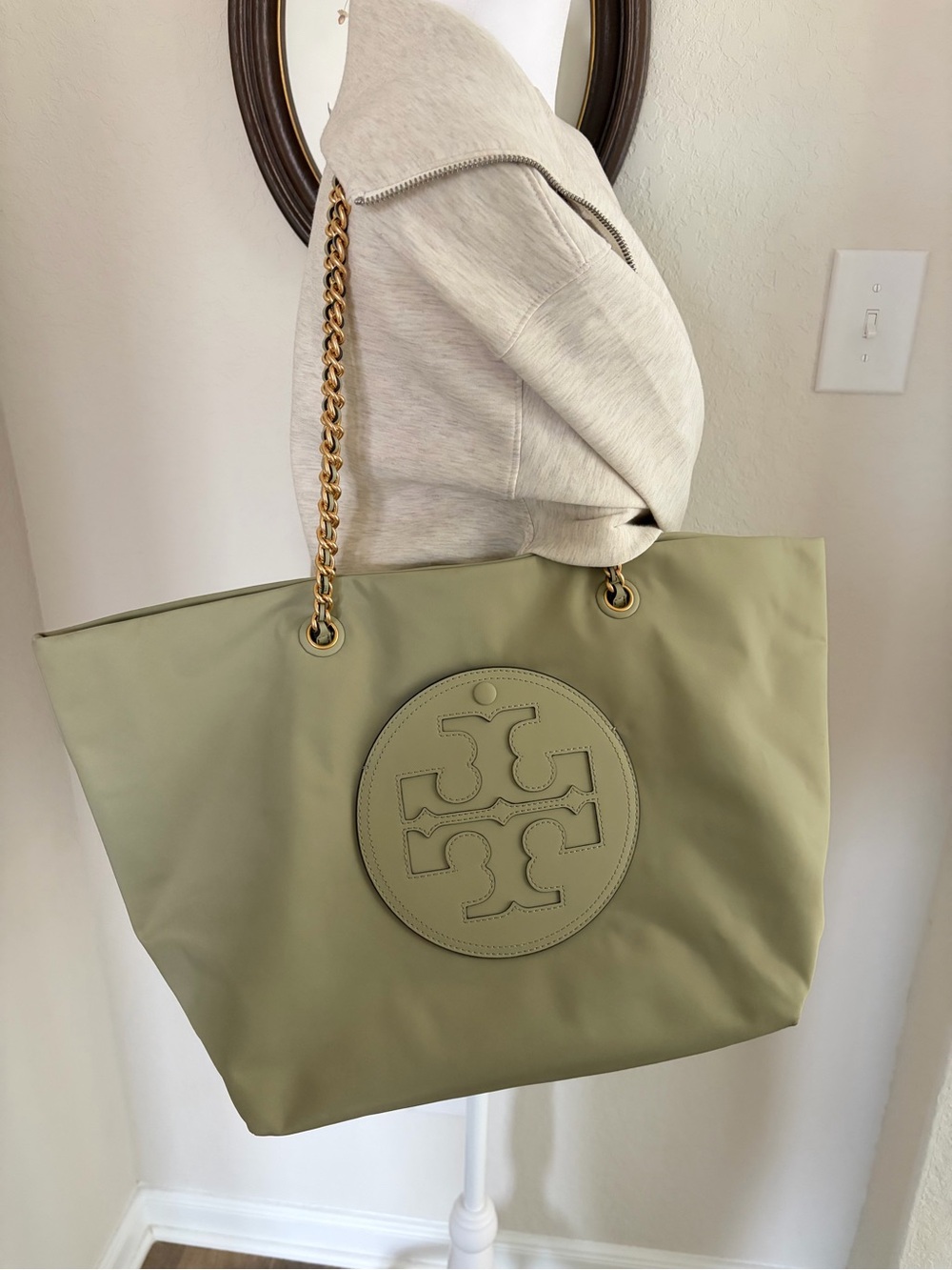 Tory Burch Ella Chain Nylon Tote